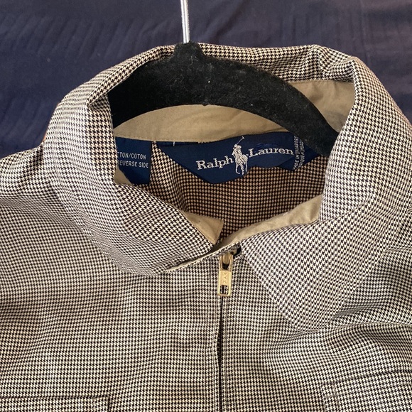 Vintage Ralph Lauren Zipper Jacket with a button sleeve and collar WATWE PROOF - Picture 3 of 11